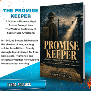 Promise Keeper by Lynda Pollock – book cover featuring Fusilier Eric Armstrong
